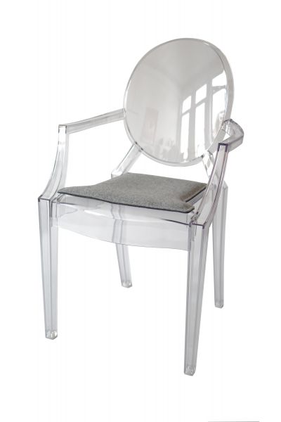 Eco Filz Sitzkissen geeignet für Kartell Louis Ghost Stuhl