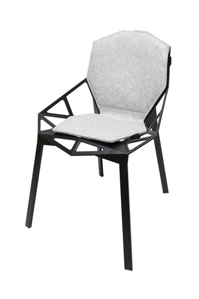Eco Filz Kissen geeignet für Magis Chair One - optional mit Klett