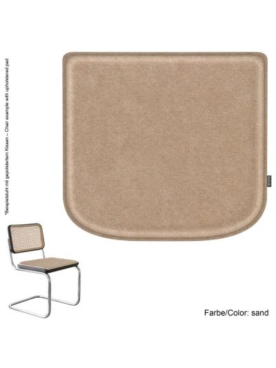 Eco felt seat cushion suitable for Marcel Breuer Thonet model S32/64