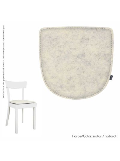 Eco felt cushion suitable for Stoelcker Frankfurter chair