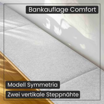 Bankpolster mit Steppnaht Filz