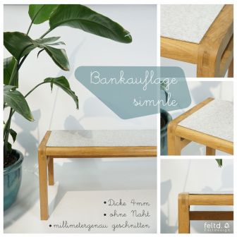 Bankauflage filz