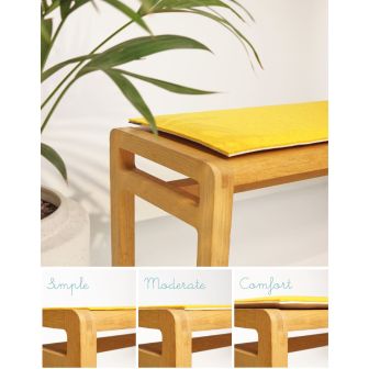 Eco felt bench pad made to measure - Comfort 23mm