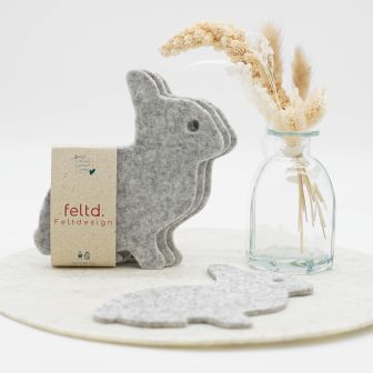 Glasuntersetzer Ostern Hase