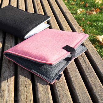 Eco Filz Outdoor Kissen mit Klett 24x38cm faltbar