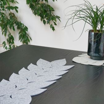 Eco Filz Tischläufer blätter