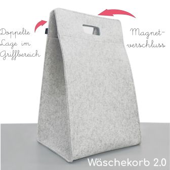 Eco Filz Wäschekorb - 2 Größen