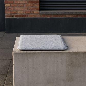 Eco felt seat cushion universal square 35x35cm 