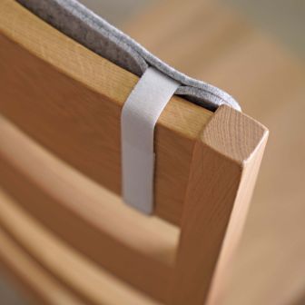 Eco Filz Rückenpolster - individuelles Maß mit Befestigungen