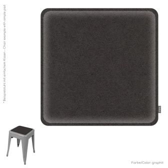 Eco Filz Sitzkissen Quadrat 38x38cm universal