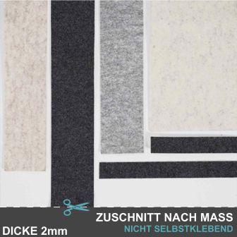 2mm Eco Filz - Camper, Caravan, Wohnmobil etc - Individueller Zuschnitt (NICHT selbstklebend)