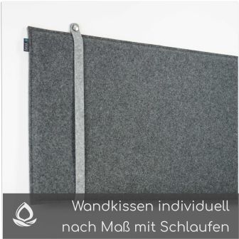 Wandkissen nach Maß mit Schlaufen
