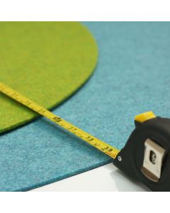 Eco Filz Auflage Sitzauflage individueller Kreis (rund/oval) – Simple