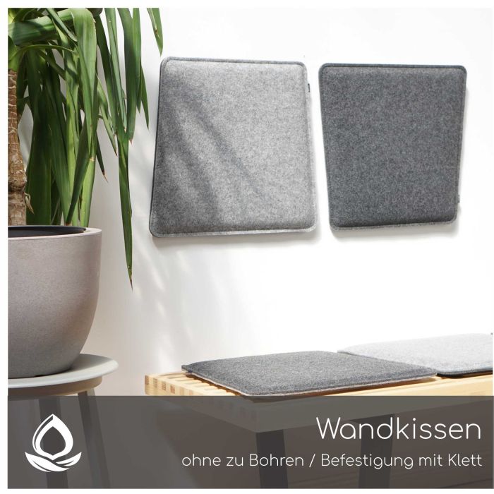 Wandkissen ohne Bohren - Befestigung mit Klett