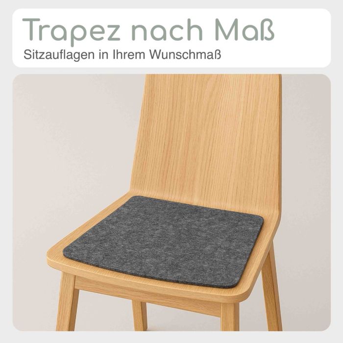 Stuhlauflage nach Maß Trapez Stuhlauflage nach Maß Trapez