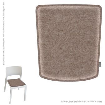 Eco felt cushion suitable for Arper Juno chair