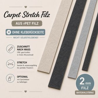 Filz 2mm nicht selbstlebend 