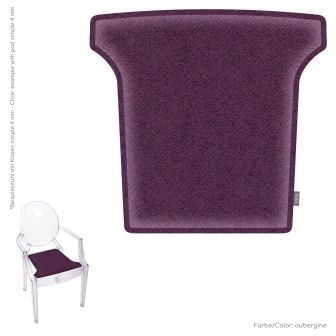 Eco felt cushion suitable for Kartell Louis Ghost chair