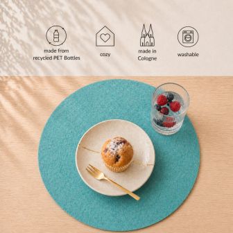 Eco Filz Tischset - Platzset - 36cm rund 