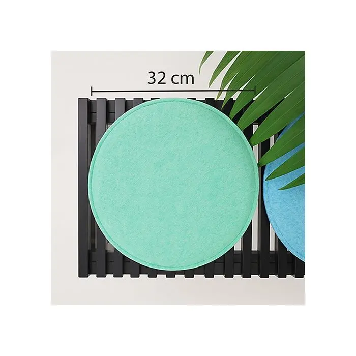 Feltd. Eco Filz Kissen 32x32cm - Gepolstert Mit Antirutsch-Beschichtung - Made In Germany