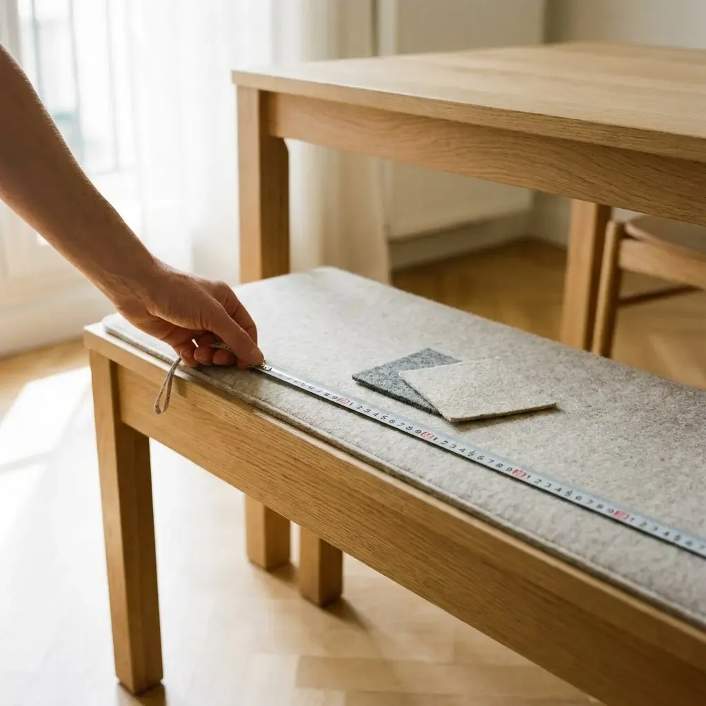 sitzauflage bank nach ma in eco filz przise passform zuhause