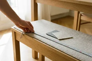 sitzauflage bank nach ma in eco filz przise passform zuhause